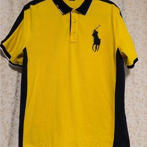 Polo by Ralph Lauren Yellow and Black Polo Shirt